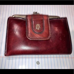 Di Lido maroon wallet.
